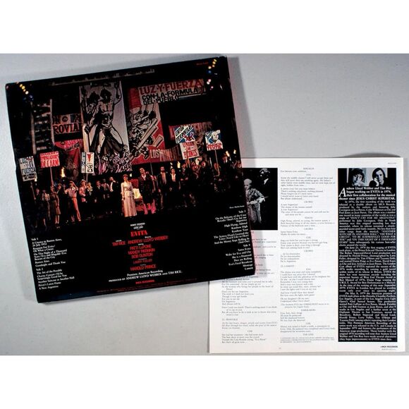 EVITA-Premiere American Recording-Double LP Set 1979 MCA Vinyl Records - Picture 2 of 2
